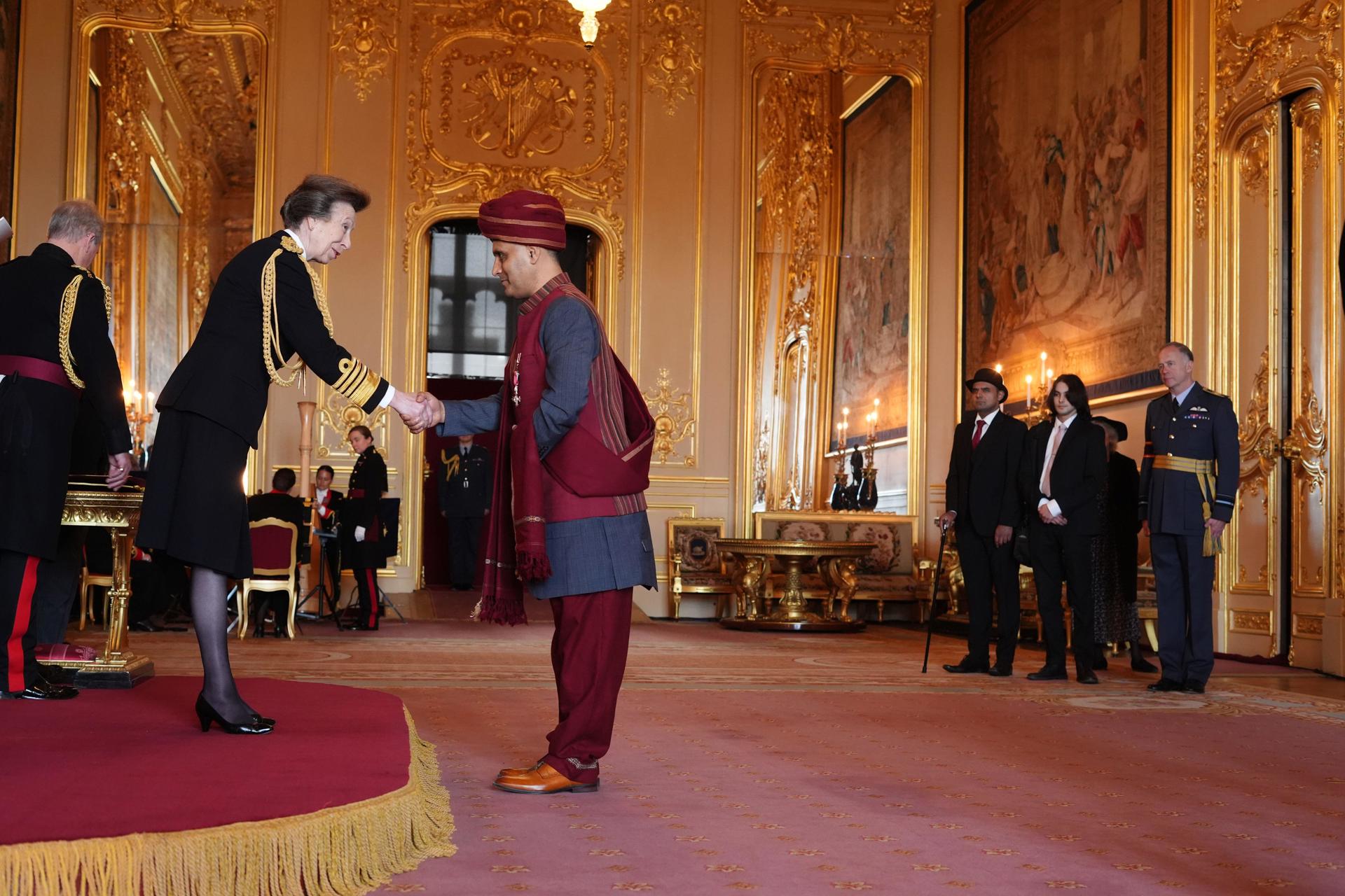 Her Royal Highness The Princess Royal and Balbir Singh, photo by Alamy Her Royal Highness The Princess Royal and Balbir Singh, photo by Alamy