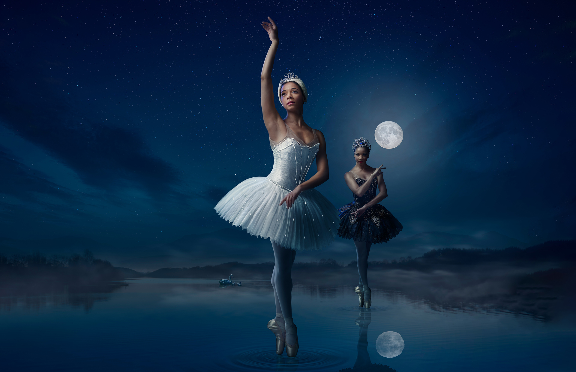 Swan Lake 2026 - Céline Gittens as Odette and Odile © Manvir Rai Swan Lake 2026 - Céline Gittens as Odette and Odile © Manvir Rai