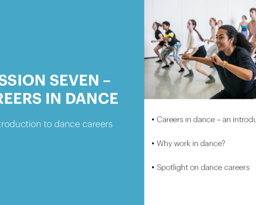 NEW! CPD for Dance Teachers Snippet 7: Careers in Dance