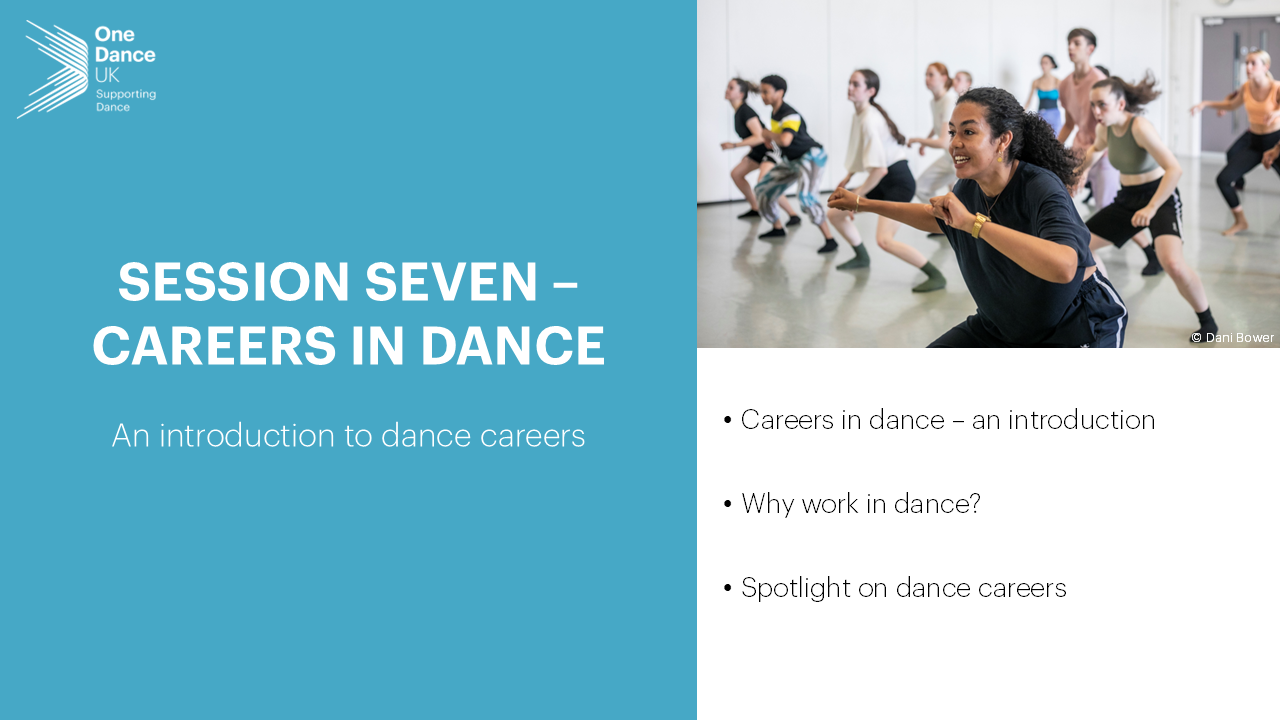 NEW! CPD for Dance Teachers Snippet 7: Careers in Dance