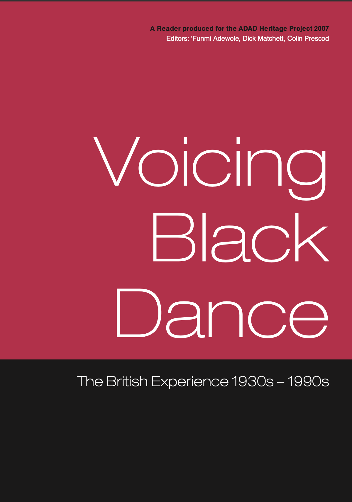 Voicing Black Dance