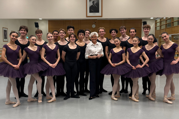 Angela Rippon CBE visits The Royal Ballet School to launch nationwide Let's Dance initiative