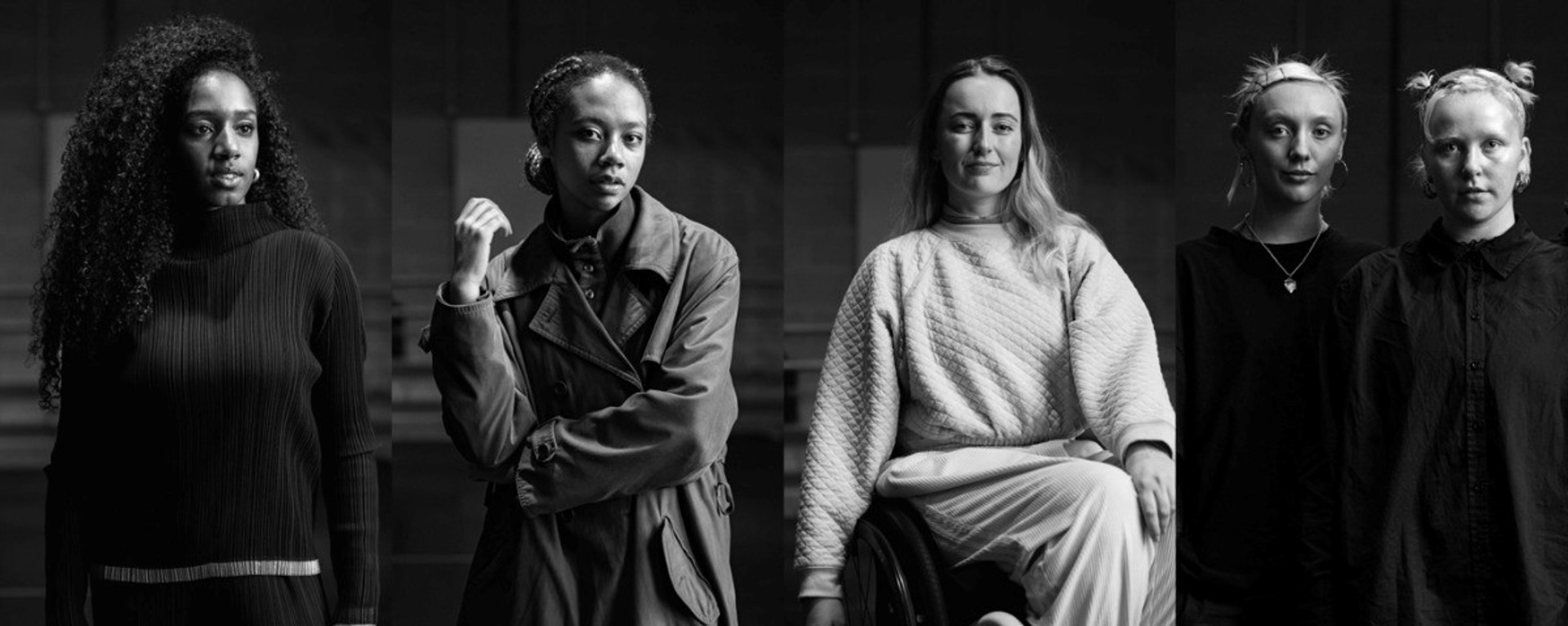 From left to right: BLUE MAKWANA, Elisabeth Mulenga, Maiya Leeke, and Roseann & Sula. Image credit: Jack Thomson From left to right: BLUE MAKWANA, Elisabeth Mulenga, Maiya Leeke, and Roseann & Sula. Image credit: Jack Thomson
