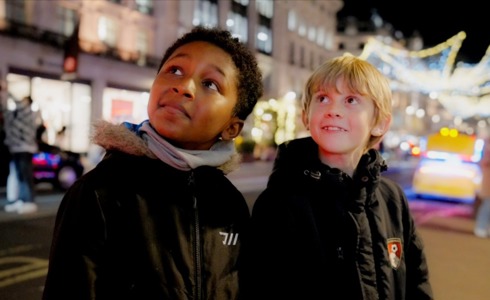 Two young dancers chosen to play The Boy in The Snowman at the Peacock Theatre, Sadler’s Wells’ home in the West End