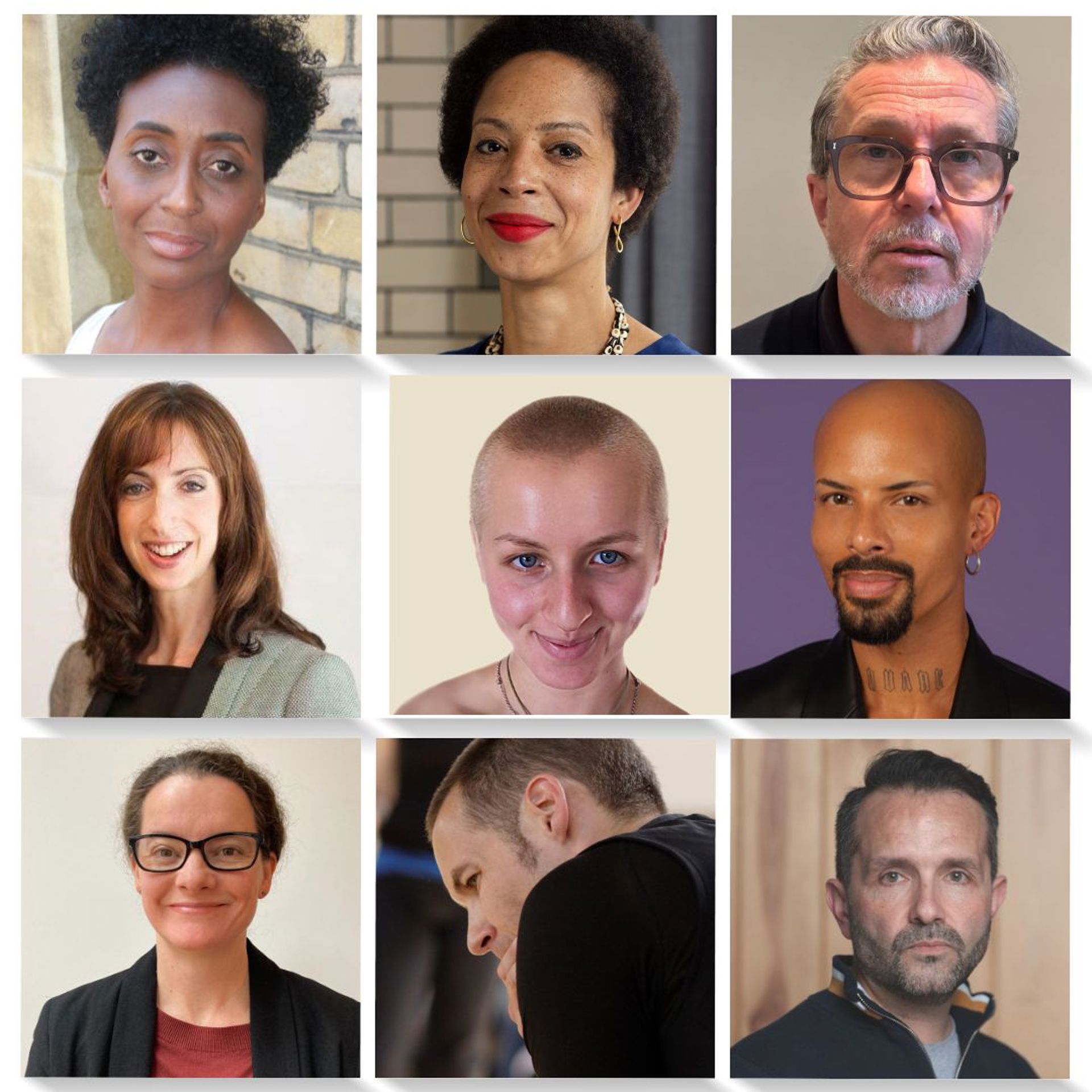 collage of nine headshots of Phoenix Dance Theatre New Trustees collage of nine headshots of Phoenix Dance Theatre New Trustees
